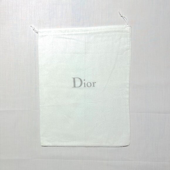 DIOR "Final Markdown" White & Black Drawstring, Travel, Store, Dust bags Set 2 - Picture 3 of 6